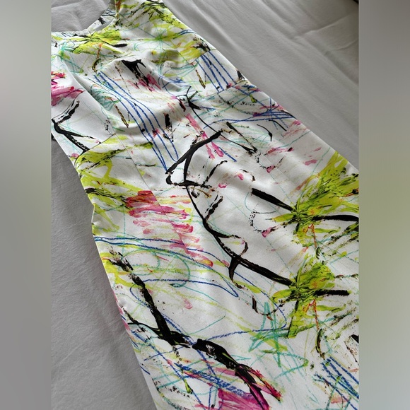 Milly Abstract Print Sheath Dress - Picture 3 of 8